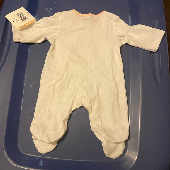 Little Me Thank Heavens Footie in Light Pink Baby👶🏼Girls👧🏻Sz Preemie NWT🏷 - Picture 5 of 8